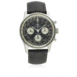 A GENTLEMAN'S STAINLESS STEEL BREITLING NAVITIMER CHRONOGRAPH WRIST WATCH CIRCA 1960s, REF. 806 D: