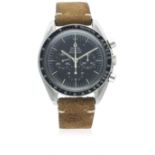 A GENTLEMAN'S STAINLESS STEEL OMEGA SPEEDMASTER PROFESSIONAL CHRONOGRAPH WRIST WATCH CIRCA 1969,