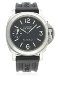 A GENTLEMAN'S STAINLESS STEEL PANERAI LUMINOR MARINA WRIST WATCH CIRCA 2004, C SERIES LIMITED TO