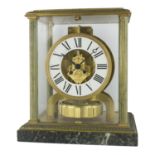 A RARE JAEGER LECOULTRE VENDOME ATMOS CLOCK CIRCA 1970s White dial with Roman numerals, 4 sided gilt