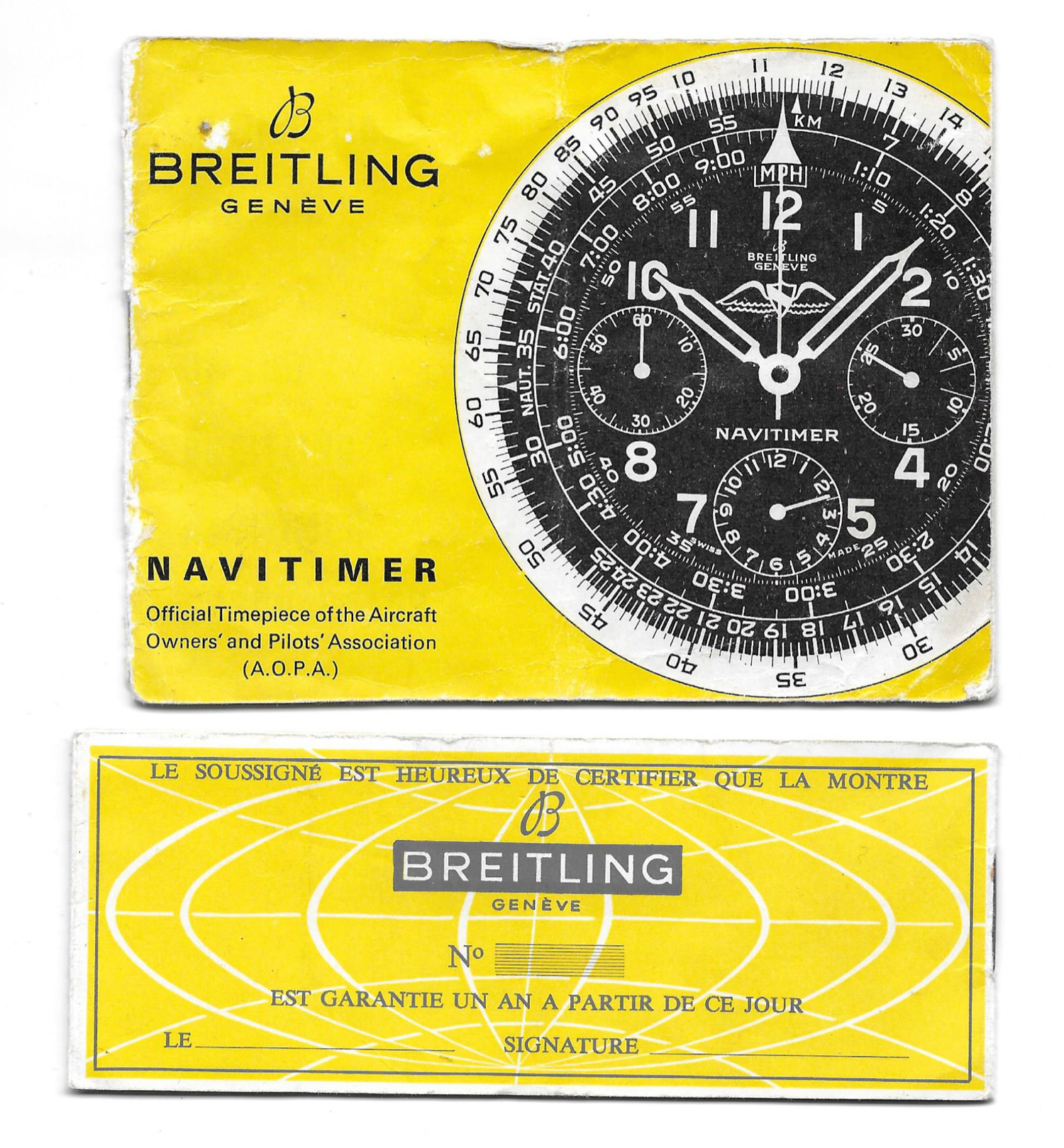 A RARE GENTLEMAN'S STAINLESS STEEL BREITLING NAVITIMER CHRONOGRAPH WRIST WATCH CIRCA 1960s, REF. 806 - Image 2 of 2