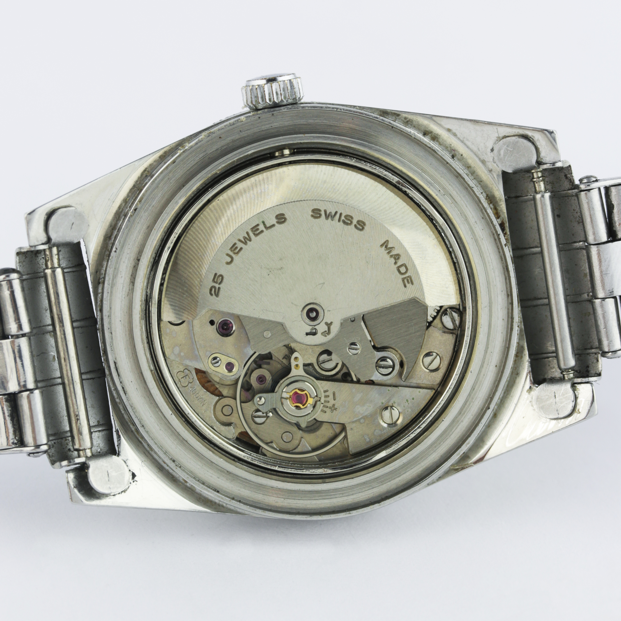 A GENTLEMAN'S STAINLESS STEEL LE CHEMINANT MASTER MARINER BRACELET WATCH CIRCA 1960s WITH ORIGINAL - Image 8 of 11