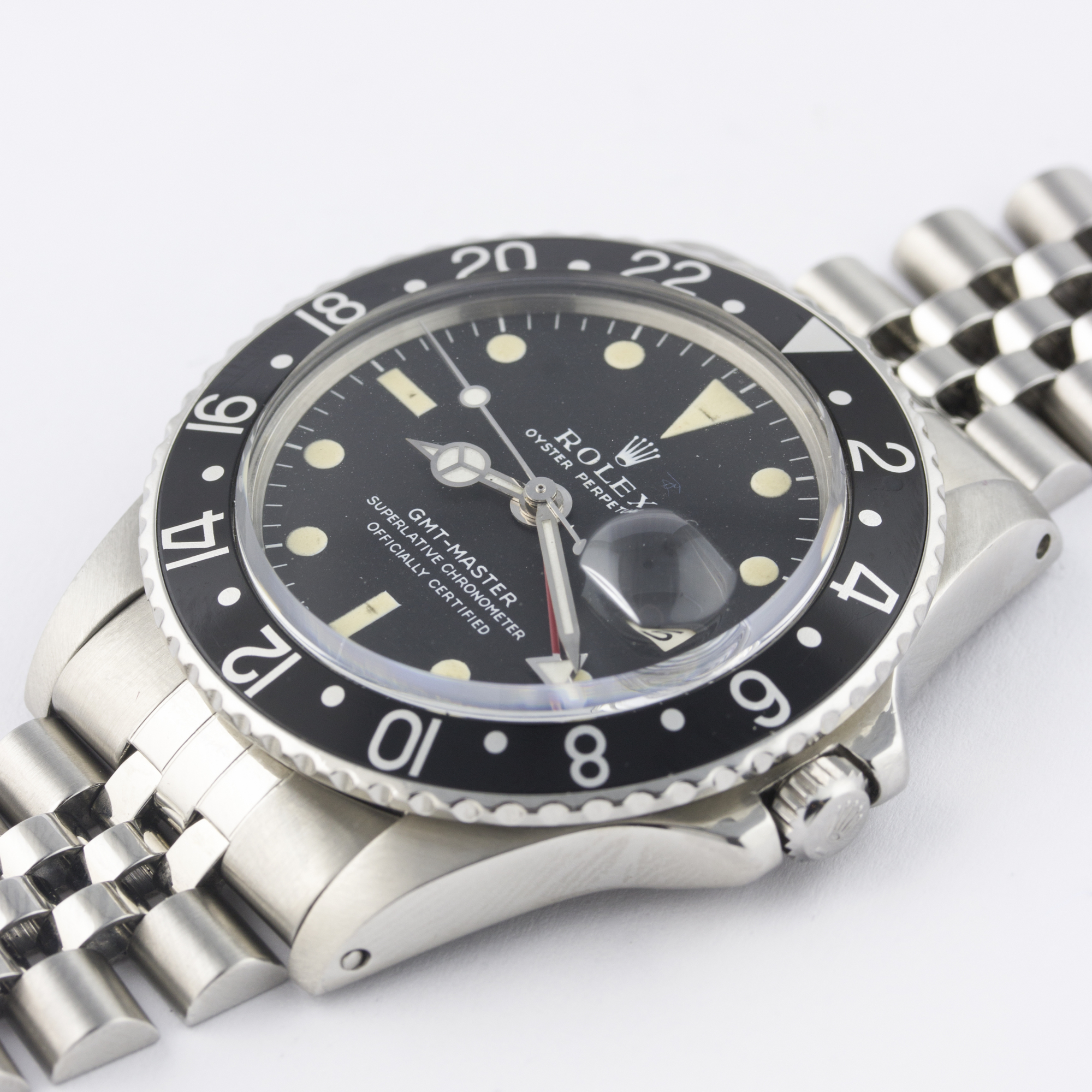 A RARE GENTLEMAN'S STAINLESS STEEL ROLEX OYSTER PERPETUAL GMT MASTER BRACELET WATCH CIRCA 1968, REF. - Image 4 of 11