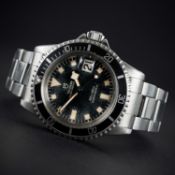 A RARE GENTLEMAN'S STAINLESS STEEL ROLEX TUDOR PRINCE OYSTERDATE "SNOWFLAKE" SUBMARINER BRACELET