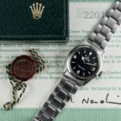 A RARE GENTLEMAN'S STAINLESS STEEL ROLEX OYSTER PERPETUAL EXPLORER BRACELET WATCH CIRCA 1969, REF.