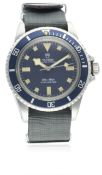 A VERY RARE GENTLEMAN'S STAINLESS STEEL FRENCH MILITARY MARINE NATIONALE ROLEX TUDOR OYSTER