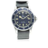 A VERY RARE GENTLEMAN'S STAINLESS STEEL FRENCH MILITARY MARINE NATIONALE ROLEX TUDOR OYSTER