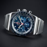 A VERY RARE GENTLEMAN'S STAINLESS STEEL ZENITH EL PRIMERO AUTOMATIC CHRONOGRAPH BRACELET WATCH CIRCA