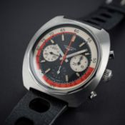 A RARE GENTLEMAN'S STAINLESS STEEL LONGINES DIVERS CHRONOGRAPH WRIST WATCH CIRCA 1969, REF. 8226-3