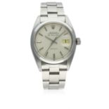 A GENTLEMAN'S STAINLESS STEEL ROLEX OYSTER PERPETUAL AIR KING DATE PRECISION BRACELET WATCH CIRCA