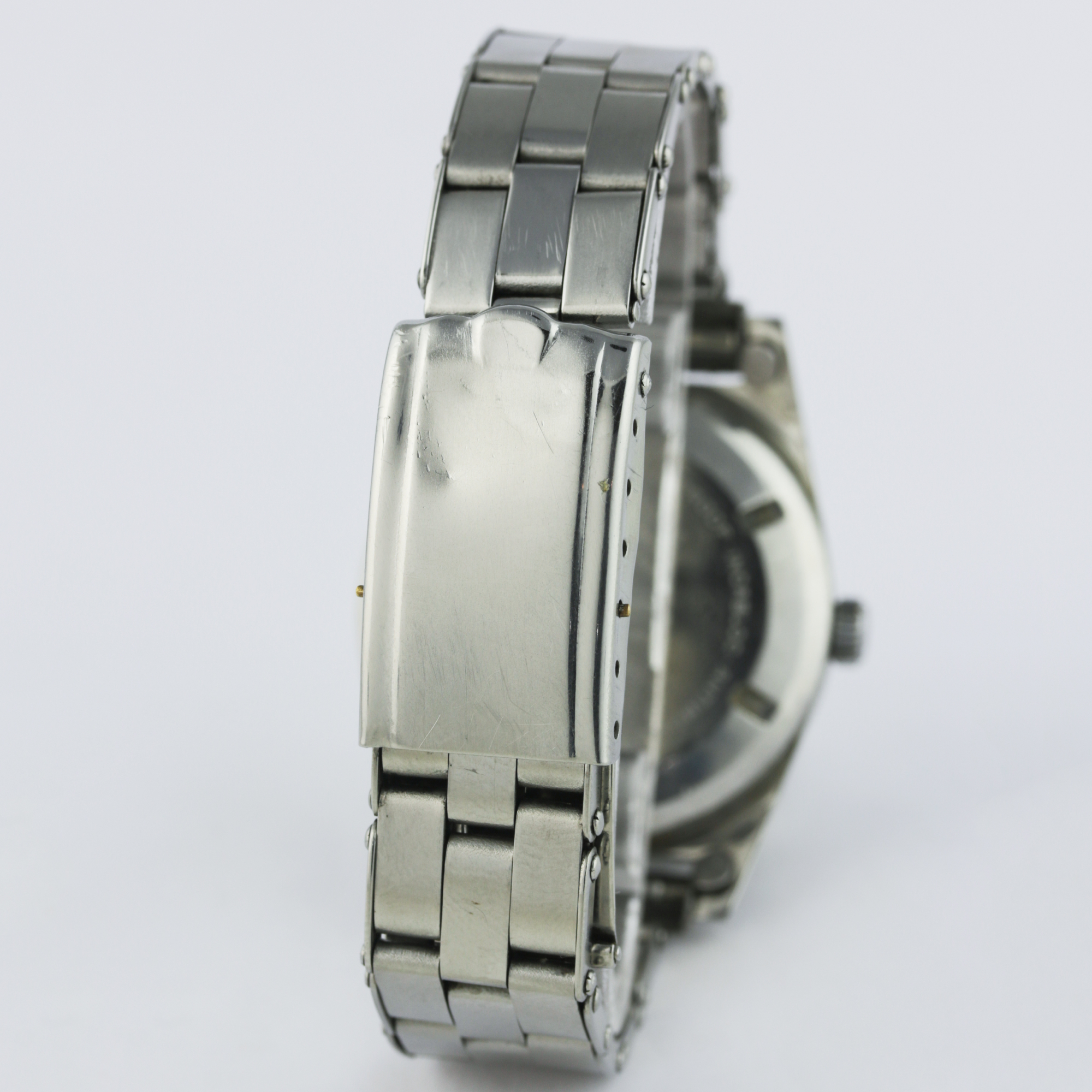 A GENTLEMAN'S STAINLESS STEEL LE CHEMINANT MASTER MARINER BRACELET WATCH CIRCA 1960s WITH ORIGINAL - Image 6 of 11