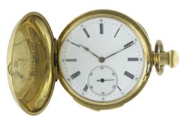 A GENTLEMAN'S 18K SOLID GOLD LEROY & FILS FULL HUNTER QUARTER REPEATER POCKET WATCH CIRCA 1870s,