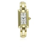 A LADIES 18K SOLID GOLD & DIAMOND JAEGER LECOULTRE IDEALE BRACELET WATCH CIRCA 2005, REF. 460.1.08