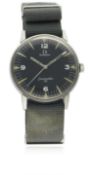 A RARE GENTLEMAN'S STAINLESS STEEL MILITARY OMEGA SEAMASTER 30 PAF WRIST WATCH CIRCA 1968, REF.