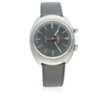 A GENTLEMAN'S STAINLESS STEEL OMEGA CHRONOSTOP DRIVERS WRIST WATCH CIRCA 1967, REF. 145.009 WITH