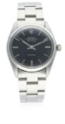 A GENTLEMAN'S STAINLESS STEEL ROLEX OYSTER PERPETUAL AIR KING PRECISION BRACELET WATCH CIRCA 1967,