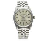 A GENTLEMAN'S STAINLESS STEEL ROLEX OYSTER PERPETUAL DATEJUST BRACELET WATCH CIRCA 1967, REF. 1603