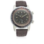 A RARE GENTLEMAN’S STAINLESS STEEL ENICAR SHERPA GUIDE 600 GMT AUTOMATIC WRIST WATCH CIRCA 1960s,