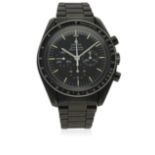 A GENTLEMAN'S CUSTOM PVD COATED STAINLESS STEEL OMEGA SPEEDMASTER PROFESSIONAL CHRONOGRAPH