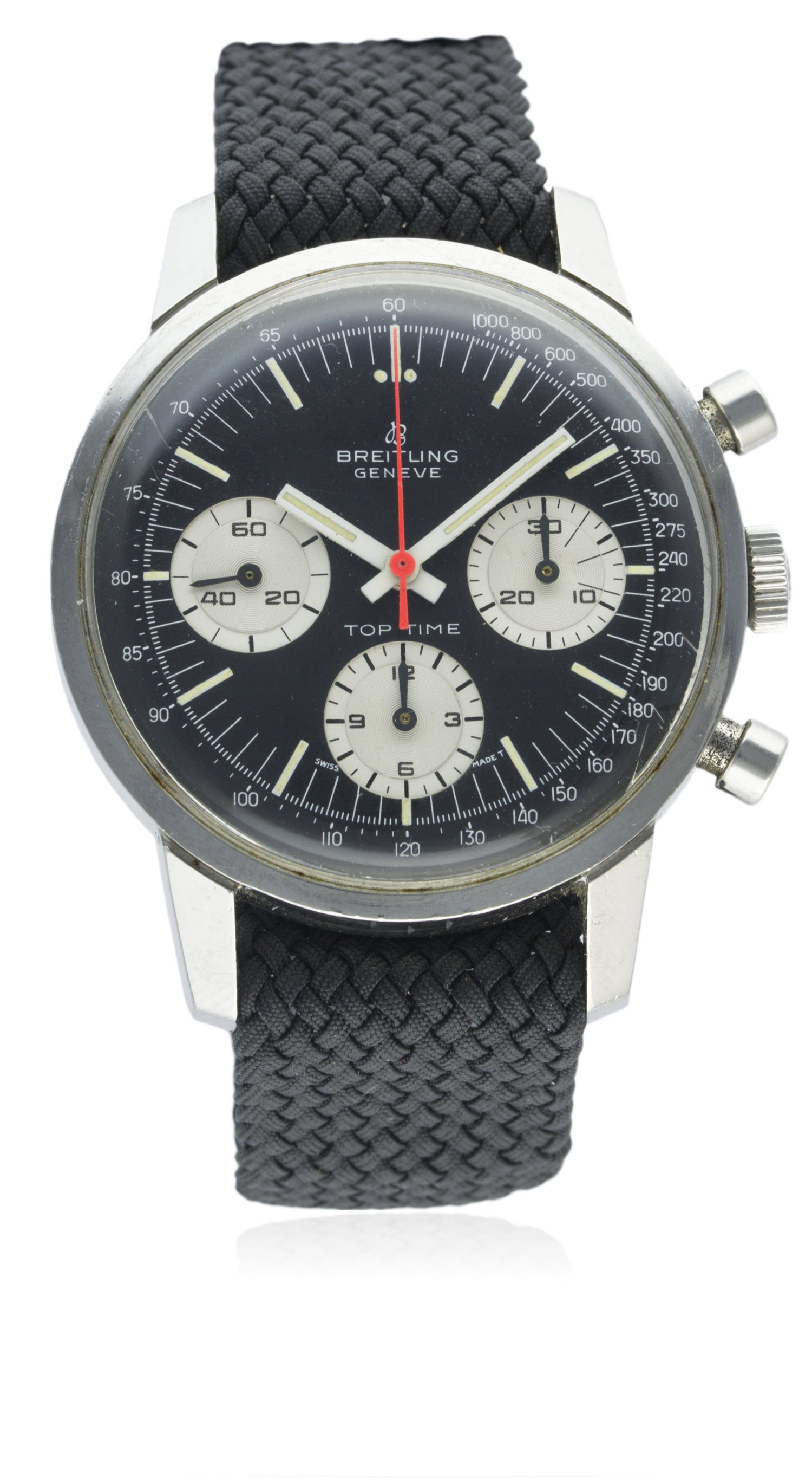 A RARE GENTLEMAN'S STAINLESS STEEL BREITLING TOP TIME CHRONOGRAPH WRIST WATCH CIRCA 1960s, REF. - Image 2 of 2