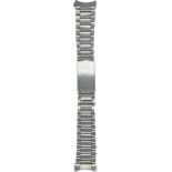 A RARE STAINLESS STEEL 20MM OMEGA SPEEDMASTER ""HEAVY" FLAT LINK BRACELET DATED 1971 Numbered (No.