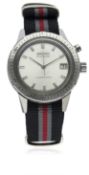 A GENTLEMAN'S STAINLESS STEEL SEIKO SINGLE BUTTON CHRONOGRAPH WRIST WATCH CIRCA 1960s, REF. 5717-