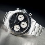 A VERY RARE GENTLEMAN'S STAINLESS STEEL ROLEX COSMOGRAPH "BLUE" DAYTONA BRACELET WATCH CIRCA 1968,