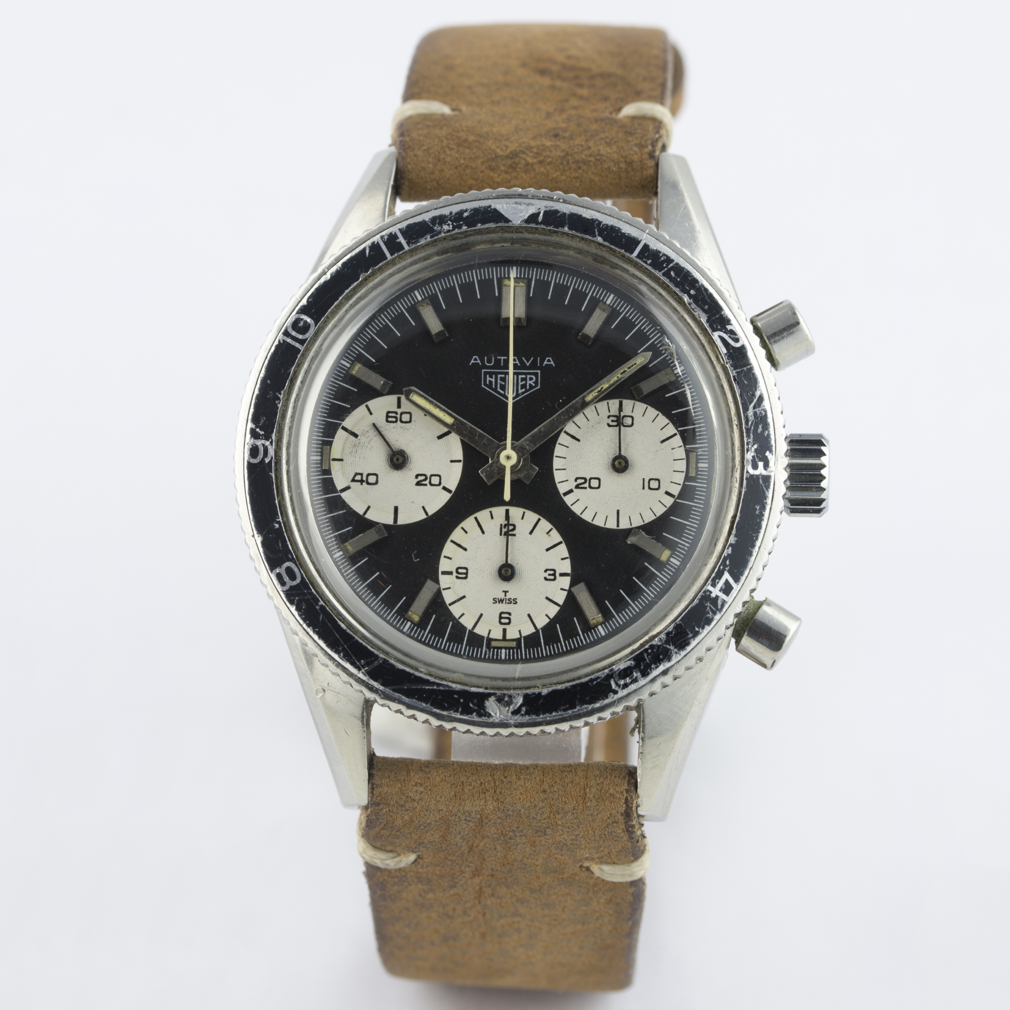 A VERY RARE GENTLEMAN'S STAINLESS STEEL HEUER AUTAVIA CHRONOGRAPH WRIST WATCH CIRCA 1968, REF. - Image 3 of 11