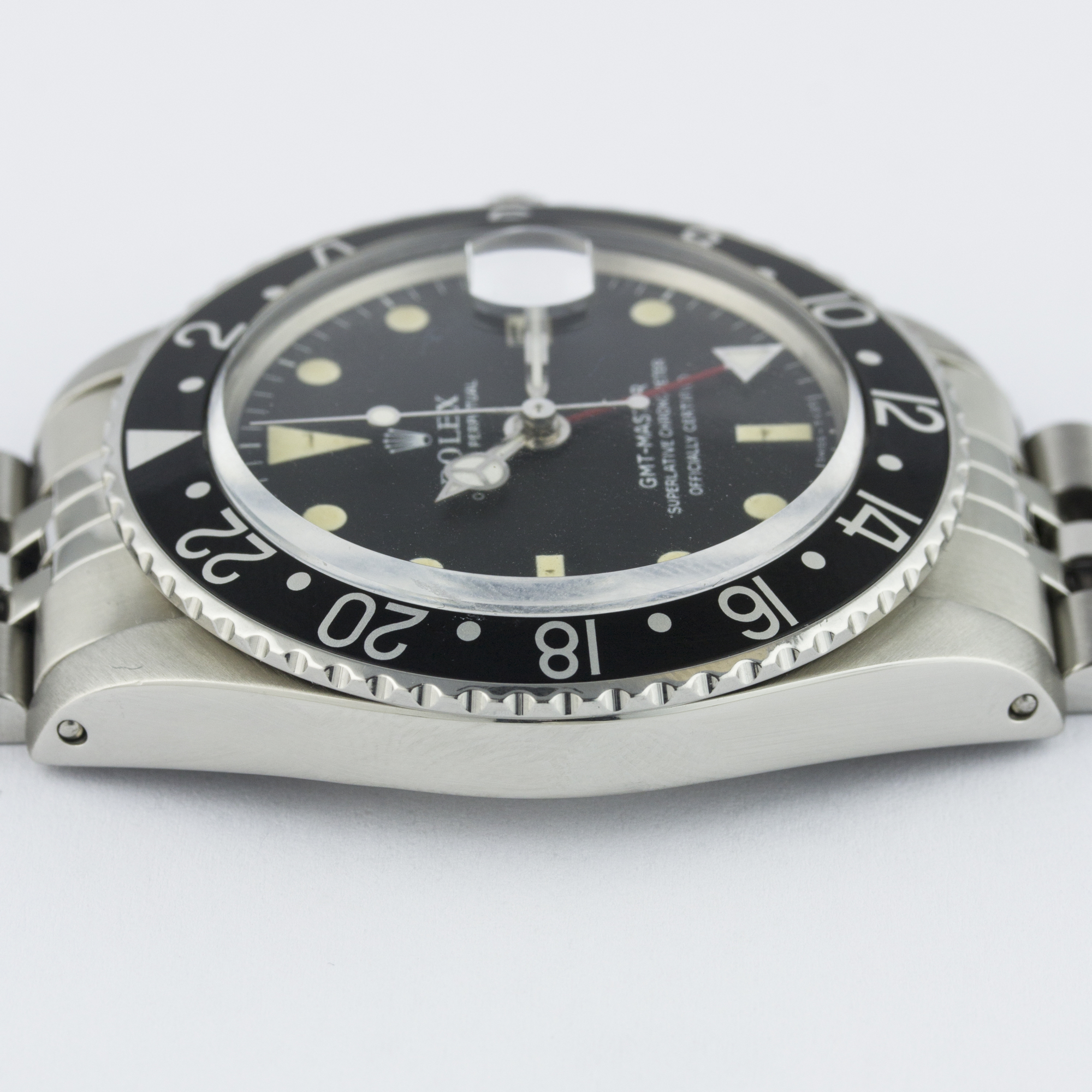 A RARE GENTLEMAN'S STAINLESS STEEL ROLEX OYSTER PERPETUAL GMT MASTER BRACELET WATCH CIRCA 1968, REF. - Image 10 of 11