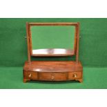 Mahogany swing frame toilet mirror,