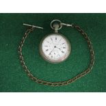 Pocket watch marked Canadian Railway Special with 2" dia face having second hand Specially Adjusted,