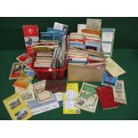 Large quantity of maps, road maps, guides,