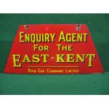 Double sided enamel hanging sign Enquiry Agent For The East Kent Road Car Company Limited,