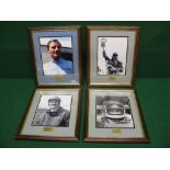 Four photographs of F1 drivers featuring Graham Hill, James Hunt and two for Jackie Stewart - 12.