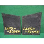 Pair of large rear mud flaps embossed Landrover believed to be for Series 1 - 18" x 14.