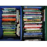Two crates of approx seventy mostly hardback books on railway subjects to include locomotive and