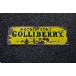 Enamel advertising sign for Robertson's Golliberry,