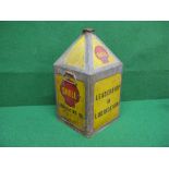 Pyramid can with cap for Shell Lubricating Oil,