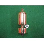 Brass locomotive whistle - 9" tall overall,