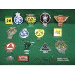 Quantity of car badges to include British Racing and Sports Car Club, Sunbeam Talbot Owners Club,