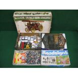 A mixed group of items to include: seven Tamiya tanks (some motorised),