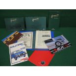 Range Rover Autobiography Special Vehicles brochures, Austin Rover MG EX-E brochure,