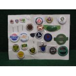 Quantity of transport related badges to include: Sussex Cyclists Association Team Champion 1947,