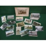 Group of approx fifty colour and black and white postcards from Victorian to modern featuring