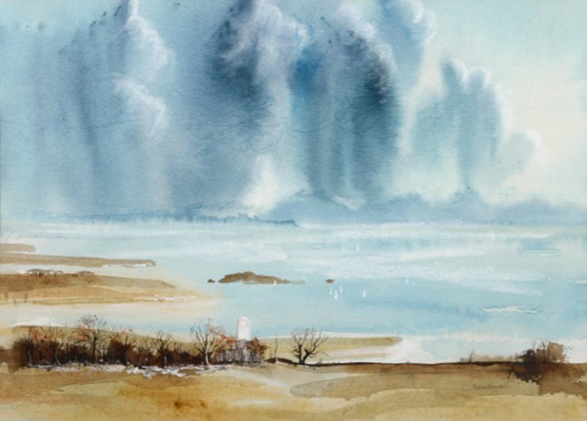 Nigel Casseldine - Watercolour - Atmospheric - Sig