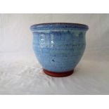 A Blue Glazed Pot