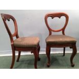 Victorian Shaped Back Chairs