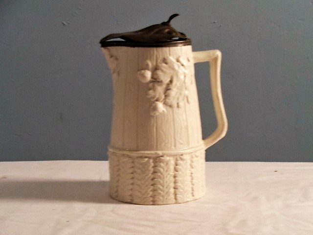 Large Jug with Pewter Lid