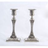 A Pair of Classical Silver Candlesticks