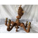 A Wooden Chandelier